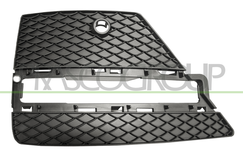 GITTER LINKS STOSSTANGE VORNE-SCHWARZ-MIT LOECHERN FUER TAGFAHRLICHT LED-MIT LOCHERN PDC+SENSORHALTERN MOD. AMG