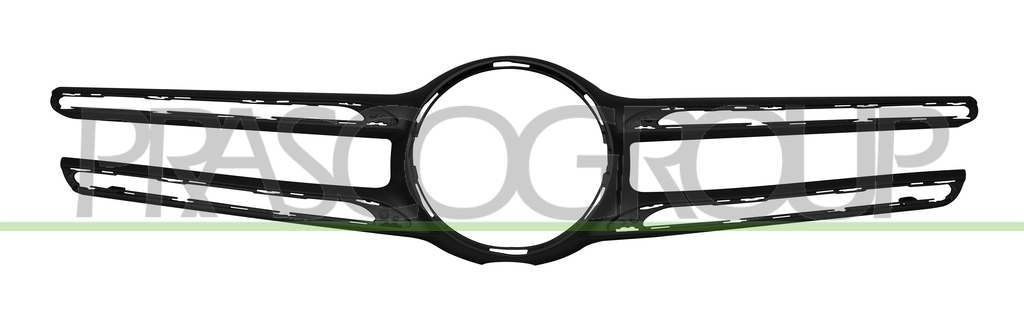 RADIATOR GRILLE MOLDING-BLACK-WITH CAMERA HOLE