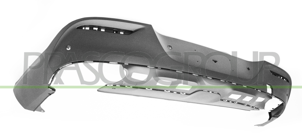 REAR BUMPER-LOWER-BLACK-TEXTURED FINISH-WITH PDC+SENSOR HOLDERS MOD. AMG