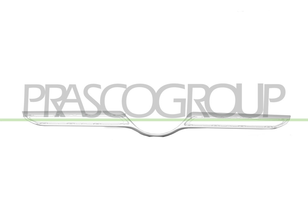 MOULURE INFERIEUR ARGENT AVECE TROUS CAMERA-GRILLE DE CALANDRE