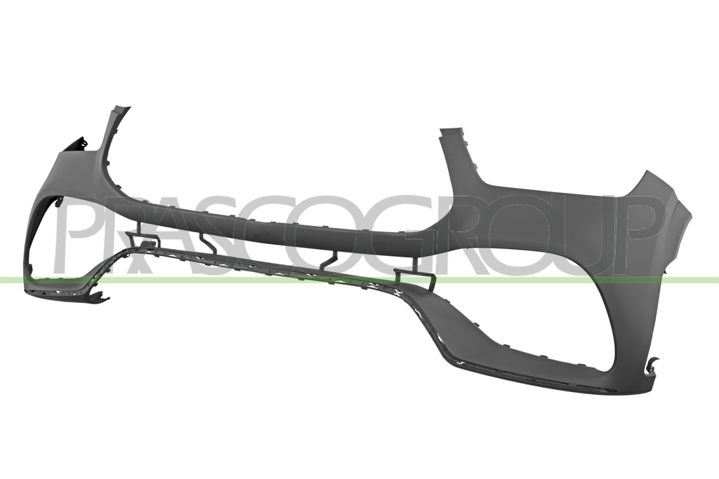 FRONT BUMPER-PRIMED-WITH TOW HOOK COVER-WITH CUTTING MARKS FOR PDC