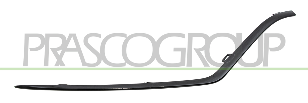 MOLDURA DERECHA PARACHOQUES DELANTERO-NEGRA/BRILLANTE MOD. AMG LINE