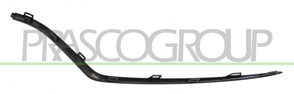 MOLDURA DERECHA PARACHOQUES DELANTERO-NEGRA/BRILLANTE MOD. AMG LINE