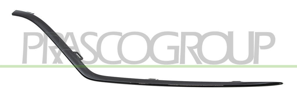 FRONT BUMPER MOLDING-LEFT-GLOSSY BLACK MOD. AMG LINE