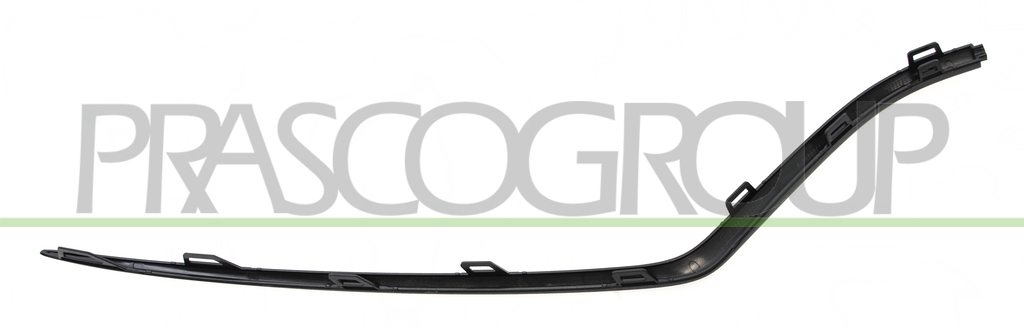 FRONT BUMPER MOLDING-LEFT-GLOSSY BLACK MOD. AMG LINE