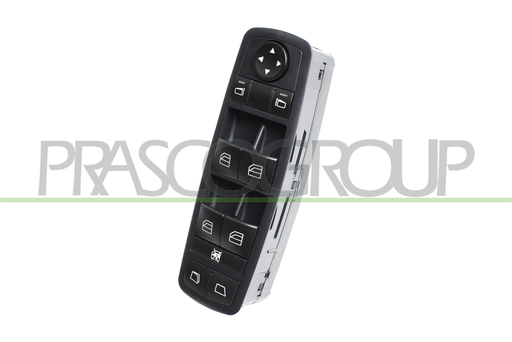 FRONT DOOR LEFT WINDOW REGULATOR PUSH-BUTTON PANEL-BLACK-4 SWITCHES-3 PINS