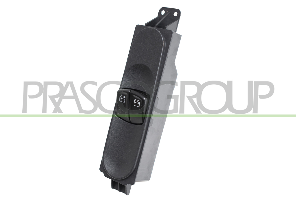 PULSANTIERA ALZACRISTALLO PORTA ANTERIORE SINISTRA-NERA-2 INTERRUTTORI-SENZA FUNZIONE REGOLAZIONE RETROVISORI-7 PINS