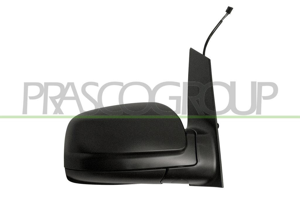 DOOR MIRROR RIGHT-ELECTRIC-BLACK-HEATED-ASPHERICAL-CHROME