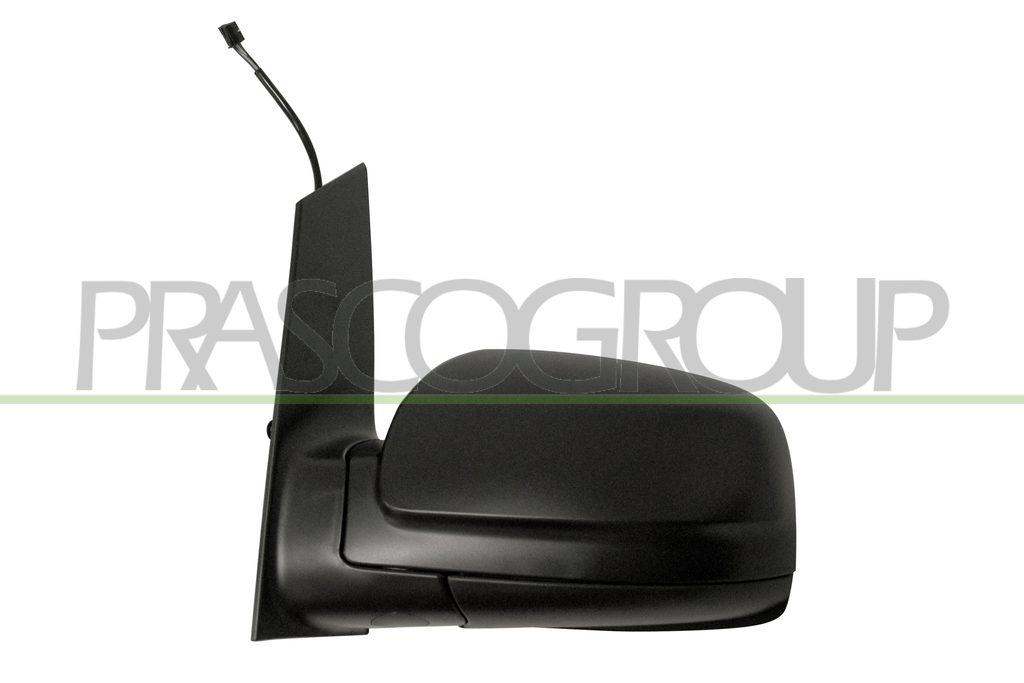 DOOR MIRROR LEFT-ELECTRIC-BLACK-HEATED-ASPHERICAL-CHROME