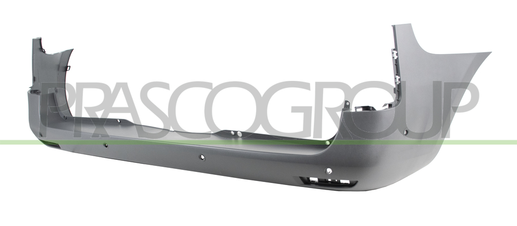 PARAURTI POSTERIORE-GRIGIO-GOFFRATO-CON FORI PDC E PARK ASSIST+SUPPORTI MOD. PASSO CORTO