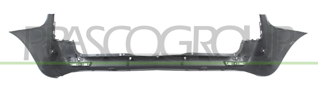 PARAURTI POSTERIORE-GRIGIO-GOFFRATO-CON FORI PDC E PARK ASSIST+SUPPORTI MOD. PASSO CORTO