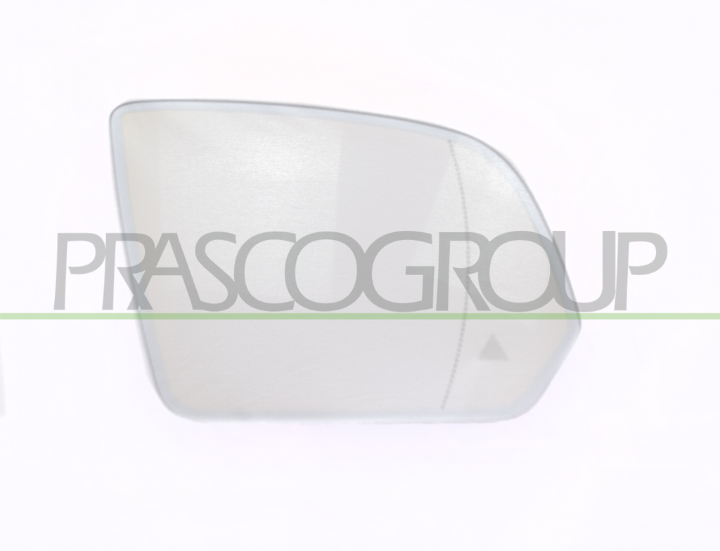 MIRROR GLASS BASE RIGHT-ASPHERICAL-WITH BLIS-HEATED-CHROME-WITH ANTI-GLARE DEVICE
