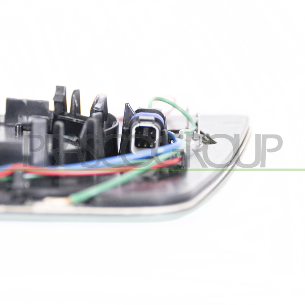 MIRROR GLASS BASE RIGHT-ASPHERICAL-WITH BLIS-HEATED-CHROME-WITH ANTI-GLARE DEVICE