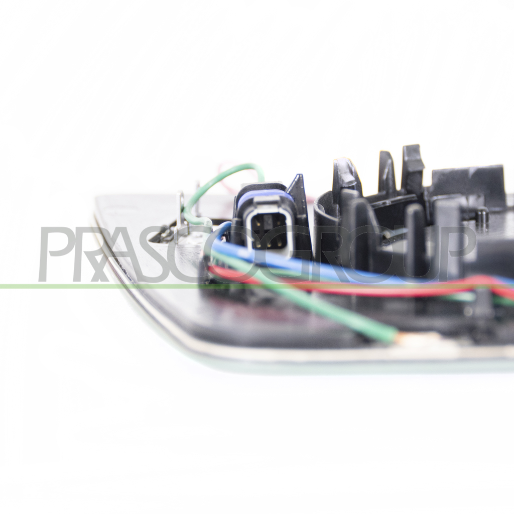 MIRROR GLASS BASE LEFT-ASPHERICAL-WITH BLIS-HEATED-CHROME-WITH ANTI-GLARE-DEVICE
