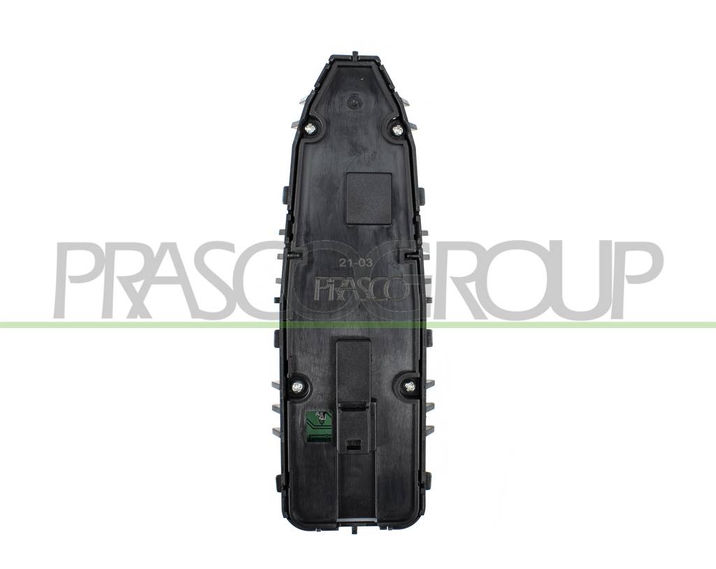 PULSANTIERA ALZACRISTALLO PORTA ANTERIORE SINISTRA-ARGENTO/BIANCA-4 INTERRUTTORI-CON FUNZIONE CHIUSURA RETROVISORI-3 PINS