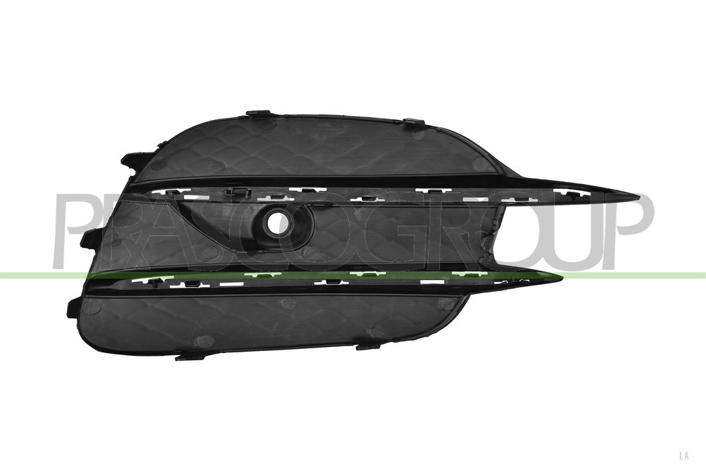 FRONT BUMPER GRILLE LEFT-BLACK-TEXTURED FINISH-WITH PDC HOLE