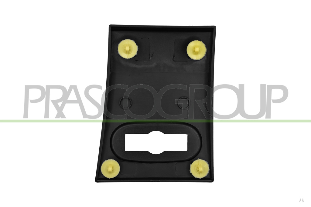 FRONT PILLAR MOLDING RIGHT-BLACK-TEXTURED FINISH-WITH FIXING CLIPS-WITH BULK LIGHT HOLE