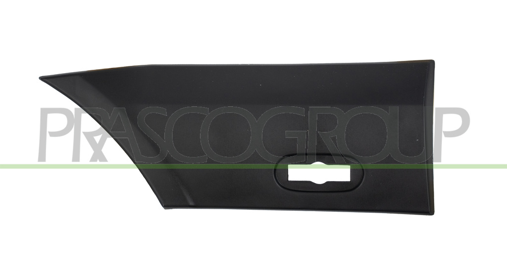 REAR FENDER MOLDING RIGHT-FRONT SIDE-BLACK-TEXTURED FINISH-WITH CLIPS-WITH BULK LIGHT HOLE