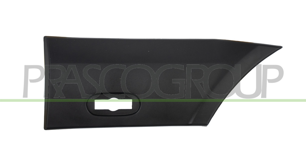 REAR FENDER MOLDING LEFT-FRONT SIDE-BLACK-TEXTURED FINISH-WITH CLIPS-WITH BULK LIGHT HOLE
