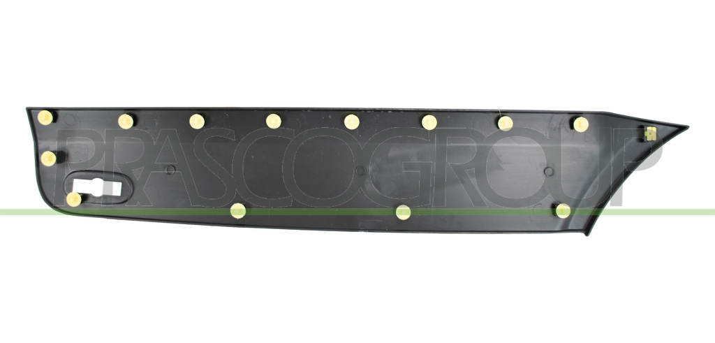 REAR FENDER MOLDING LEFT-FRONT SIDE-BLACK-TEXTURED FINISH-WITH CLIPS-WITH BULK LIGHT HOLE MOD. LONG WHEEL BASE