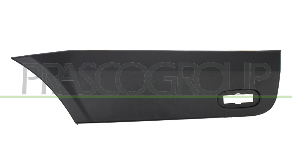 REAR FENDER MOLDING LEFT-REAR SIDE-BLACK-TEXTURED FINISH-WITH CLIPS-WITH BULK LIGHT HOLE MOD. LONG WHEEL BASE