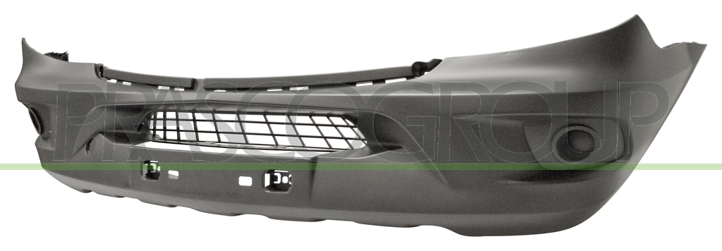 FRONT BUMPER-BLACK-TEXTURED FINISH-WITH CUTTING MARKS FOR PDC AND HEADLAMP WASHERS