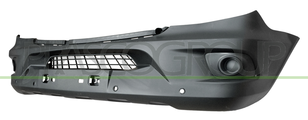 FRONT BUMPER-BLACK-TEXTURED FINISH-WITH FOG LAMP SEATS-WITH PDC+SENSOR HOLDERS