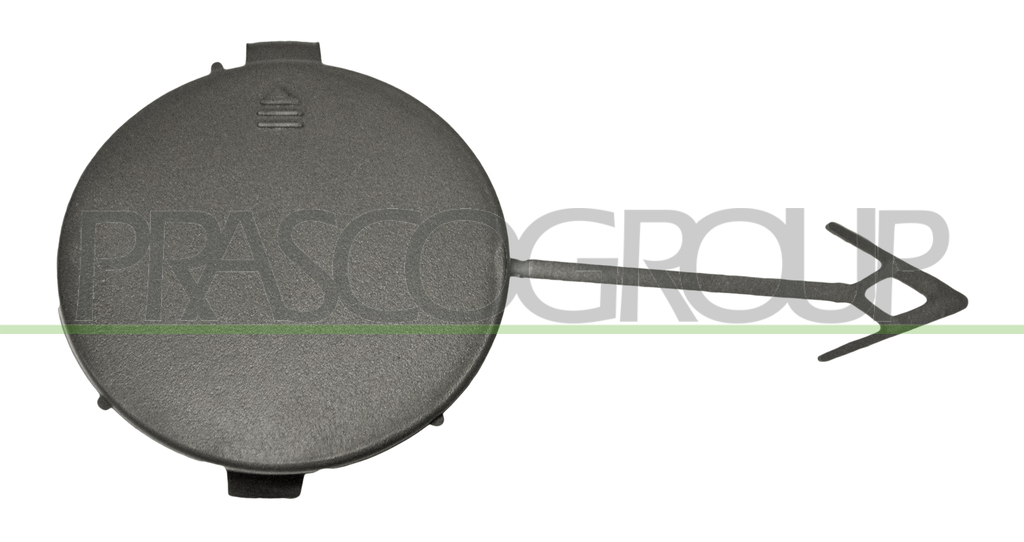 FRONT TOW HOOK COVER-BLACK-TEXTURED FINISH