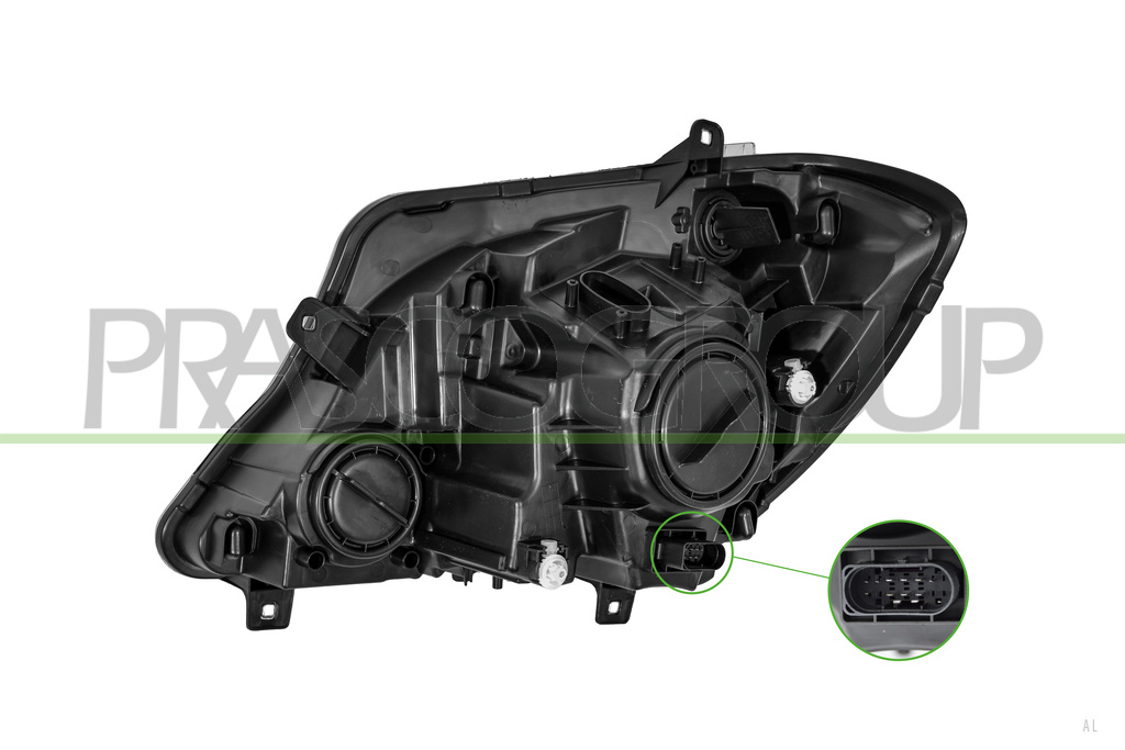 OPTICA DERECHA H7+H7-ELECTRICA-CON MOTOR
