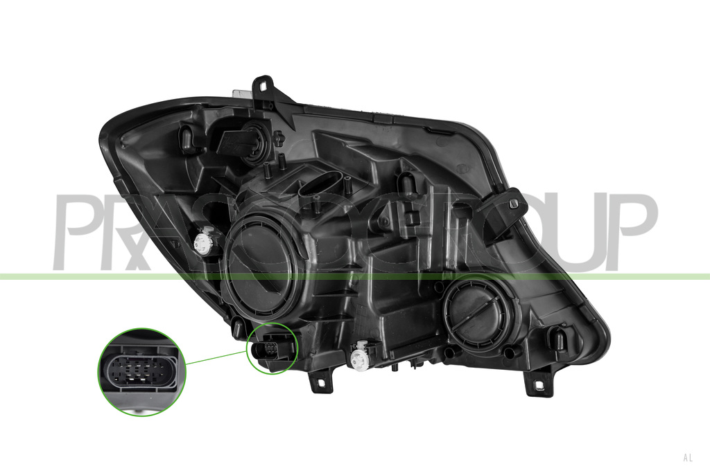 SCHEINWERFER LINKS-H7+H7-MIT LWR-MIT MOTOR