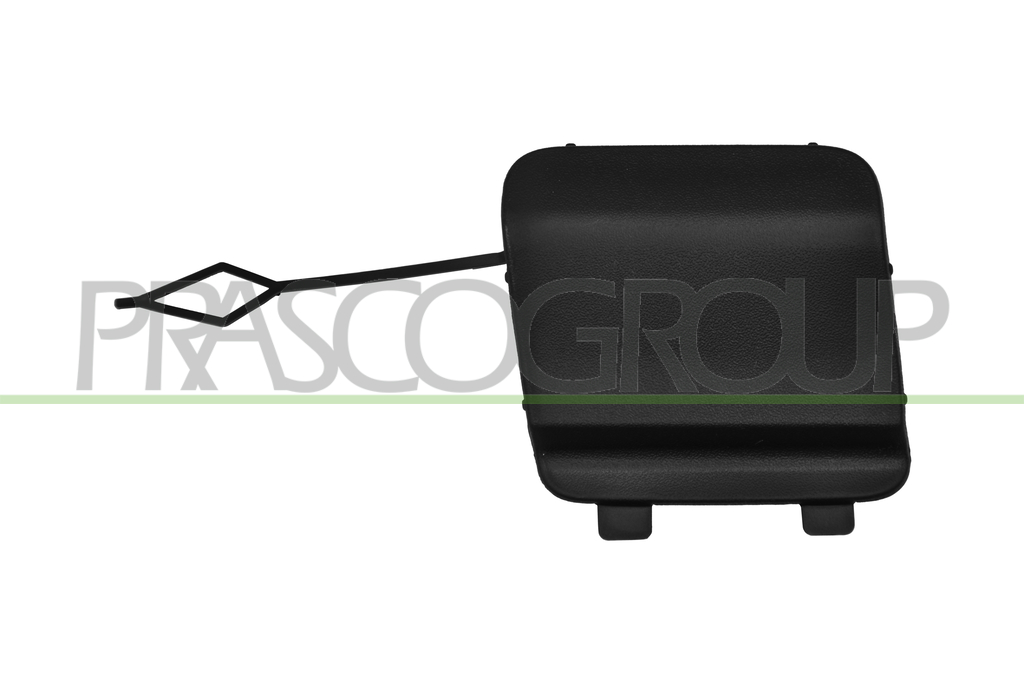 FRONT BUMPER TOW HOOK COVER-BLACK-TEXTURED FINISH