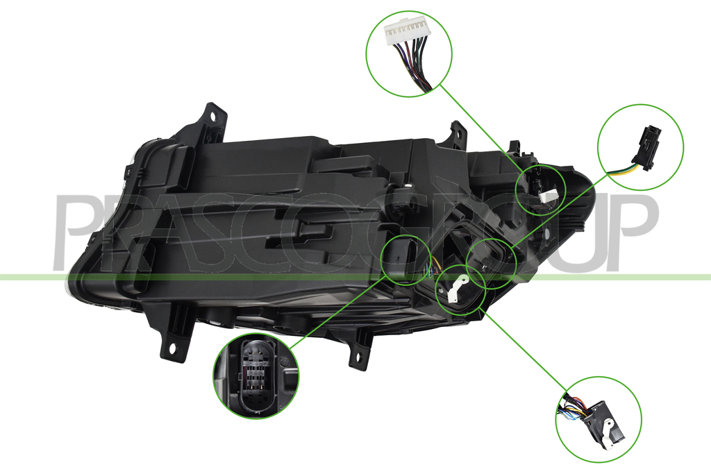 OPTICA DERECHA-ELECTRICA-CON MOTOR-LED-MONTAJE VALEO