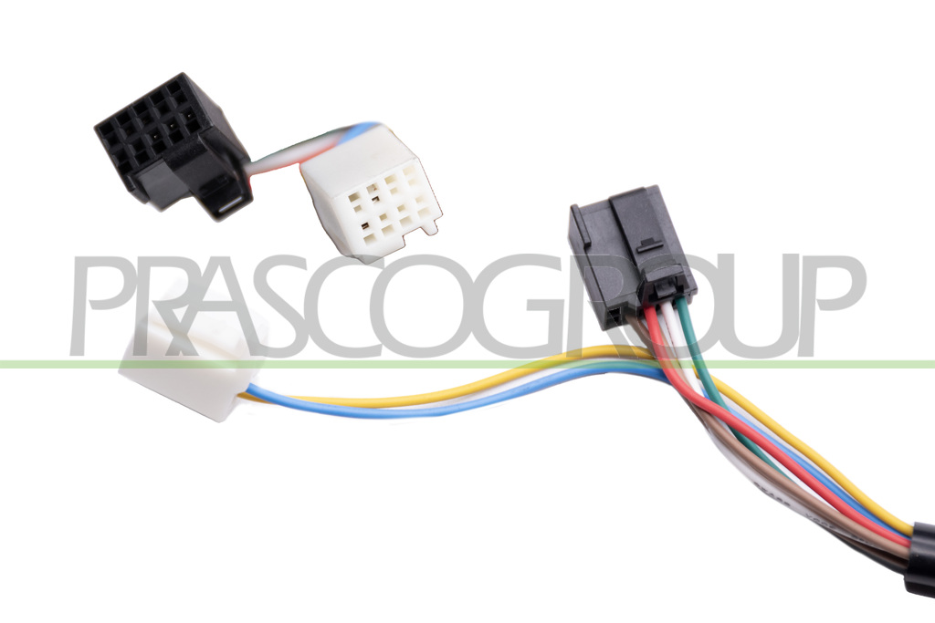 DOOR MIRROR RIGHT-ELECTRIC-HEATED-BLACK-WITH LAMP-SHORT ARM-CONVEX-7 PINS