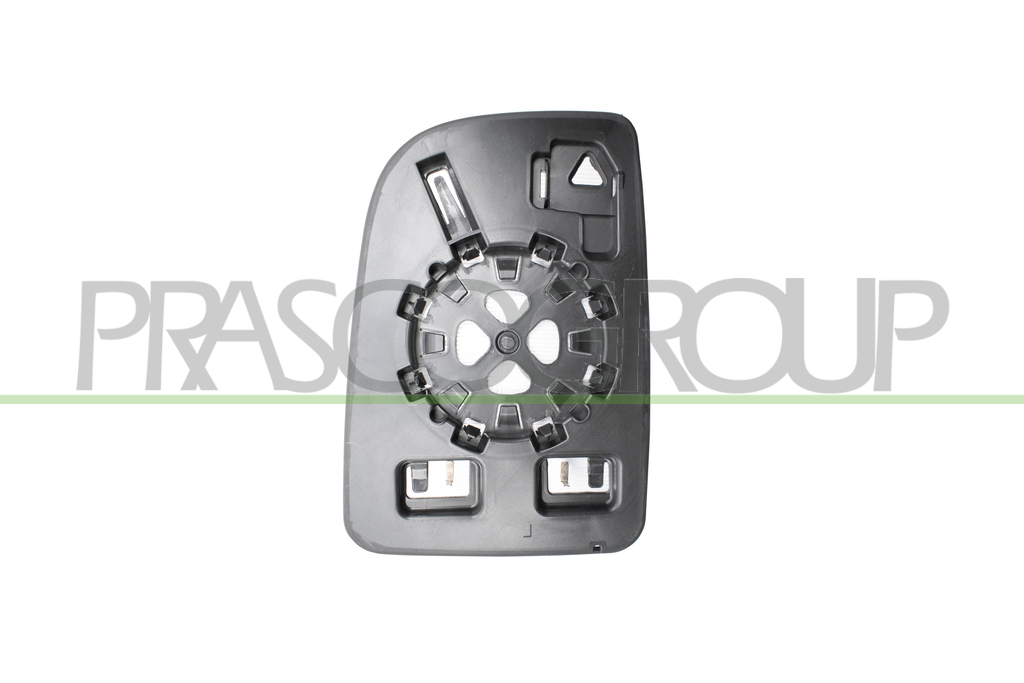 MIRROR GLASS BASE RIGHT-UPPER-HEATED-CONVEX-CHROME