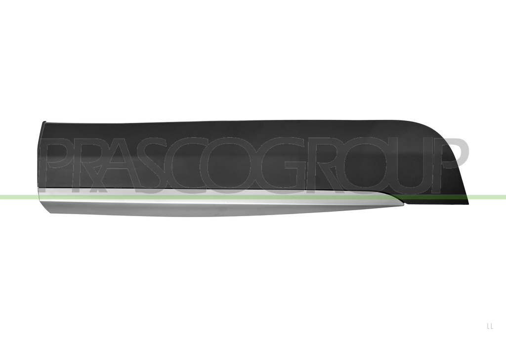 REAR RIGHT DOOR MOLDING-BLACK-TEXTURED FINISH-WITH CHROME PROFILE-WITH BI-ADHESIVE