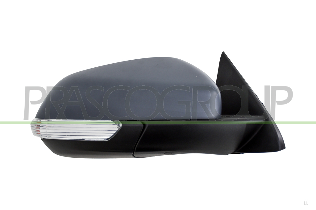 DOOR MIRROR RIGHT-ELECTRIC-PRIMED-HEATED-WITH LAMP-CONVEX-6 PINS