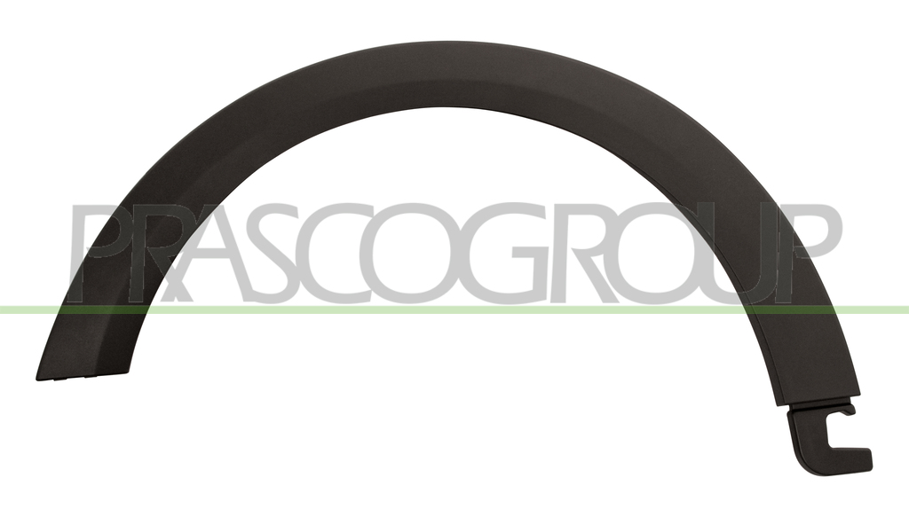 FRONT WHEEL-ARCH EXTENSION LEFT-WITH CUTTING MARKS FOR PDC-BLACK-TEXTURED FINISH