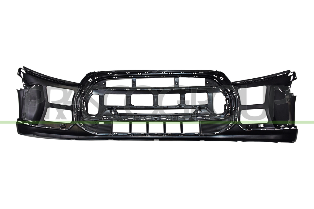 FRONT BUMPER-BLACK-TEXTURED FINISH-WITH PDC HOLES+SENSOR HOLDERS-FOR CARS WITH AUTOMATIC AIR CONVEYOR