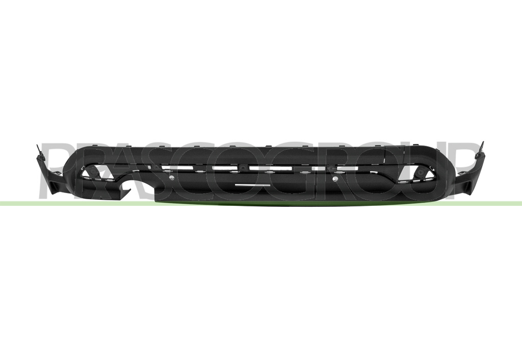 REAR BUMPER SPOILER-BLACK-TEXTURED FINISH-WITH PDC HOLES+SENSOR HOLDERS-WITH SINGLE EXHAUST ON LEFT SIDE MOD. 3 DOOR
