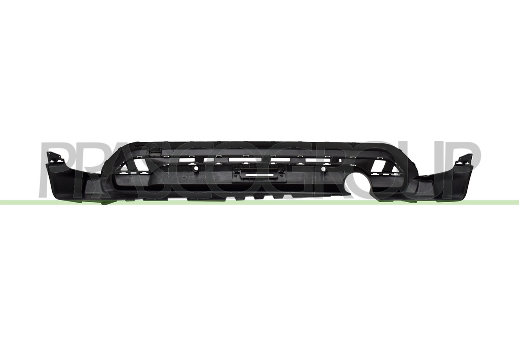 REAR BUMPER SPOILER-BLACK-TEXTURED FINISH-WITH PDC HOLES+SENSOR HOLDERS-WITH SINGLE EXHAUST ON LEFT SIDE MOD. 3 DOOR