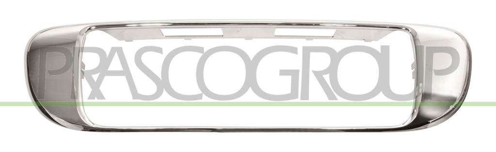 CORNICE PORTATARGA PARAURTI POSTERIORE-CROMATA