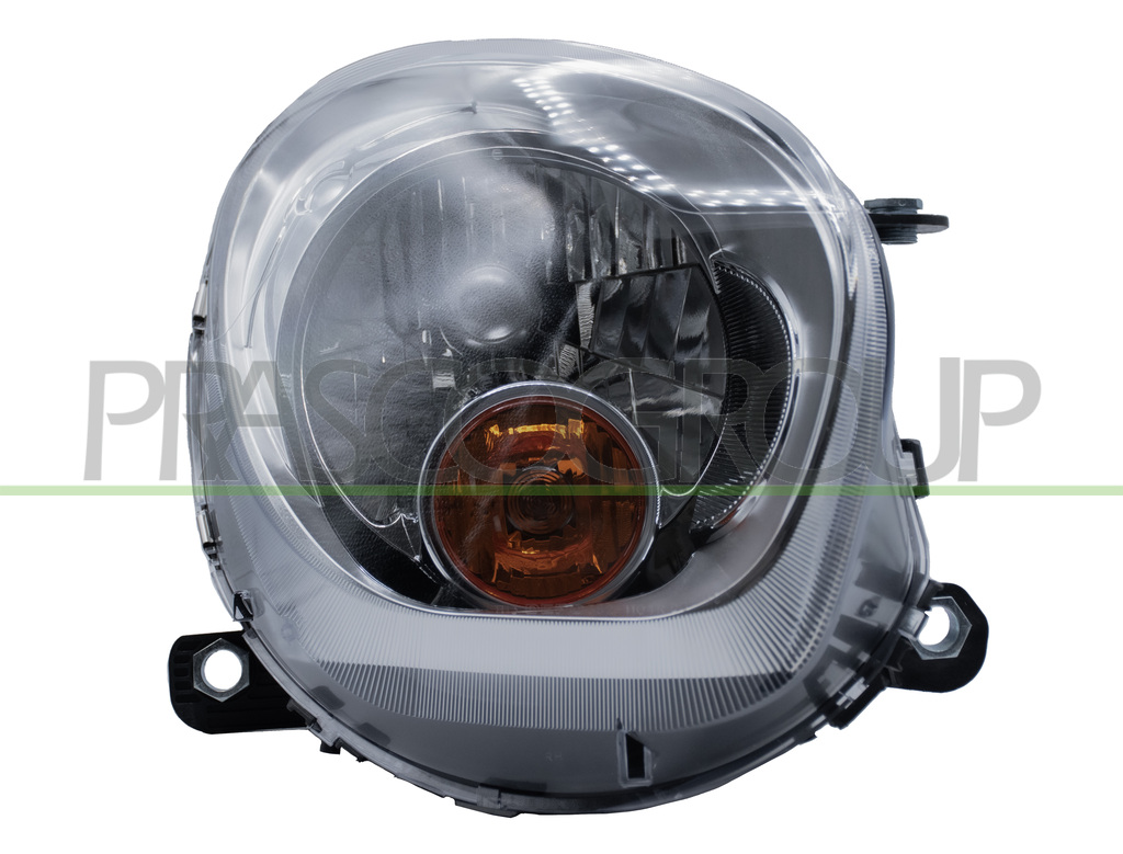 HEADLAMP RIGHT H4 ELECTRIC-WITH MOTOR-AMBER LAMP