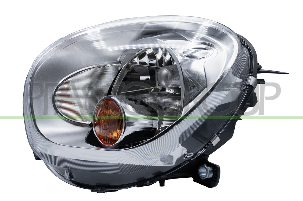 HEADLAMP LEFT H4 ELECTRIC-WITH MOTOR-AMBER LAMP