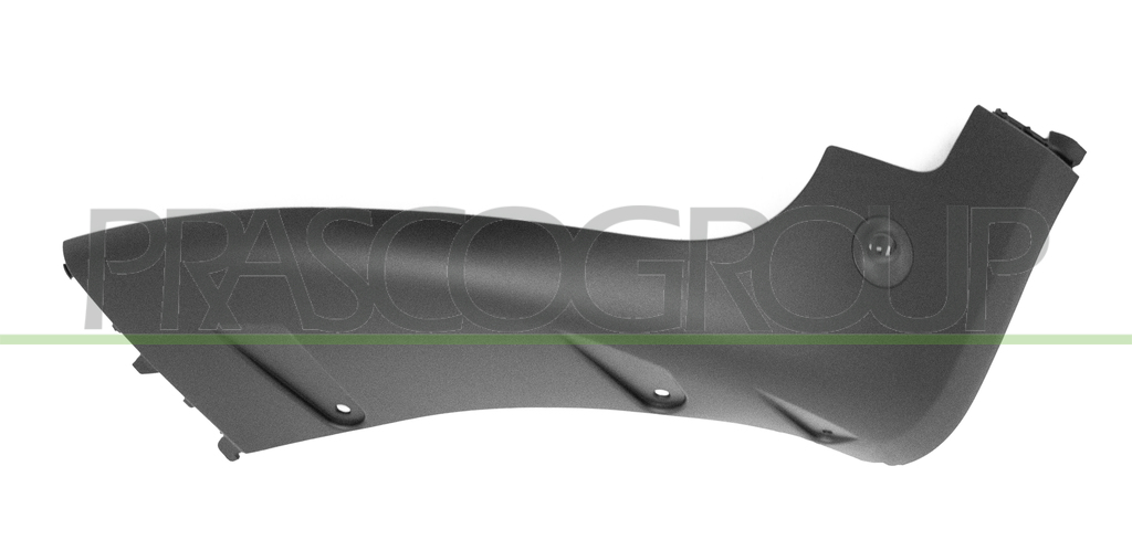 FRONT BUMPER SPOILER LEFT-BLACK-TEXTURED FINISH-WITH PDC MOD. ALL4