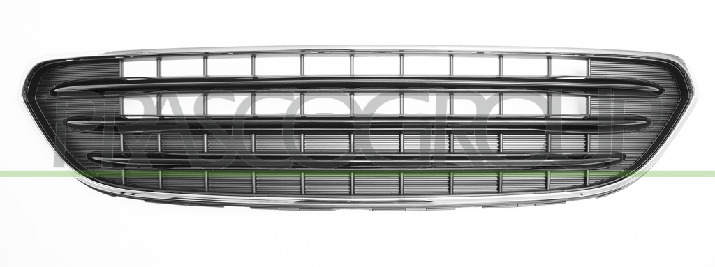 RADIATOR GRILLE-BLACK-WITH CHROME FRAME