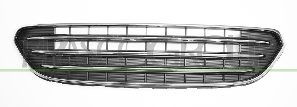 RADIATOR GRILLE-BLACK-WITH CHROME FRAME AND MOLDINGS