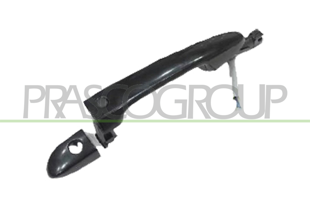 FRONT DOOR HANDLE LEFT-OUTER-PRIMED-WITH SMART ENTRY-WITH KEY HOLE