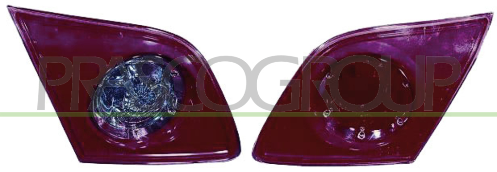 FANALE POSTERIORE DESTRO-INTERNO-SENZA PORTALAMPADA-ROSSO MOD. 5 PORTE