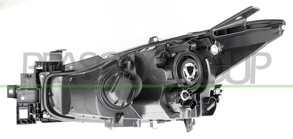 HEADLAMP RIGHT H11+H15 ELECTRIC-WITH MOTOR-BLACK