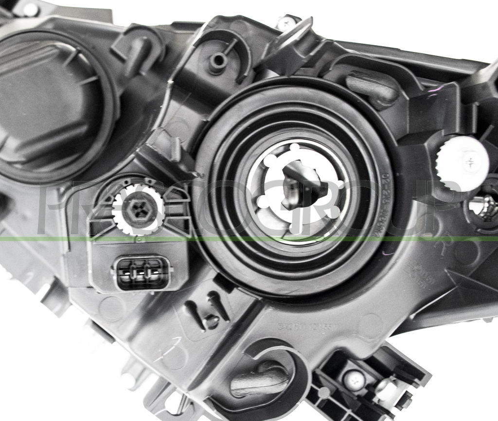 HEADLAMP RIGHT H11+H15 ELECTRIC-WITH MOTOR-BLACK